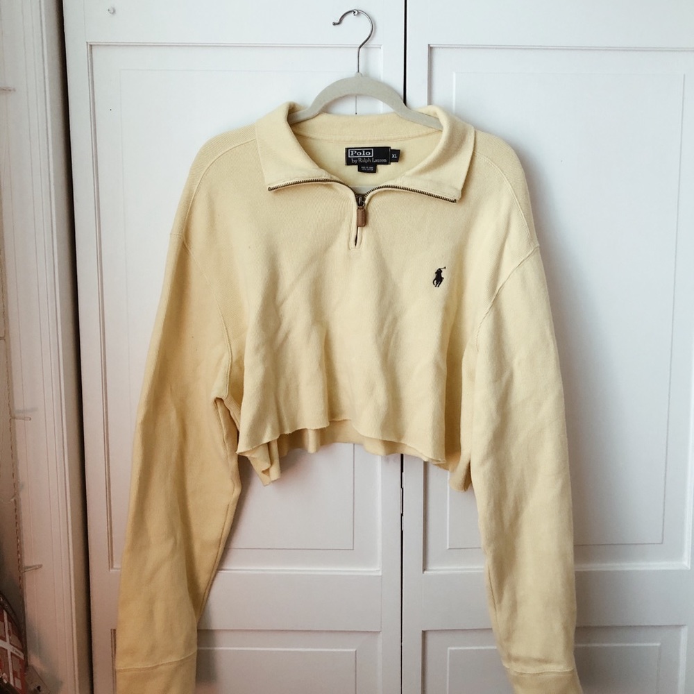 Polo Cropped Quarter Zip